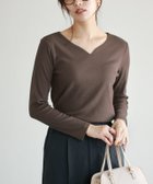 【ピエロ/Pierrot】の【一部予約】ネックが選べるテレコリブカットソー 人気、トレンドファッション・服の通販 founy(ファニー) ファッション Fashion レディースファッション Fashion for Women トップス・カットソー Cut & Sew Tops カットソー・ベーシックTシャツ Cut-and-Sewn Tops / Stretch Tees & Basics 送料無料 Free Shipping クラシック Classic, Timeless Style スクエア Square, Square Shape デコルテ Décolleté, Neckline プチプライス・低価格 Affordable / Budget Price ワイド Wide, Wide Fit thumbnail 167cm / ブラウン / キーネック / M|ID: prp329100001119734 ipo3291000000033345614