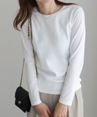 【ピエロ/Pierrot】のネックが選べるテレコリブカットソー 163cm / オフホワイト / クルーネック / M|ID: prp329100001119734 ipo3291000000034696897