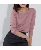 【ピエロ/Pierrot】のネックが選べるテレコリブカットソー 166cm / ダスティーピンク / スクエアネック / M|ID: prp329100001119734 ipo3291000000034696905