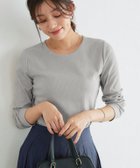 【ピエロ/Pierrot】のネックが選べるテレコリブカットソー 167cm / ライトグレー / クルーネック / M|ID: prp329100001119734 ipo3291000000036275388