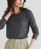 【ピエロ/Pierrot】のネックが選べるテレコリブカットソー 167cm / チャコール / クルーネック / M|ID: prp329100001119734 ipo3291000000036275390