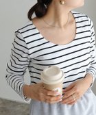 【ピエロ/Pierrot】のネックが選べるテレコリブカットソー 157cm / オフホワイト×ブラック / ワイドネック / M|ID: prp329100001119734 ipo3291000000036275391