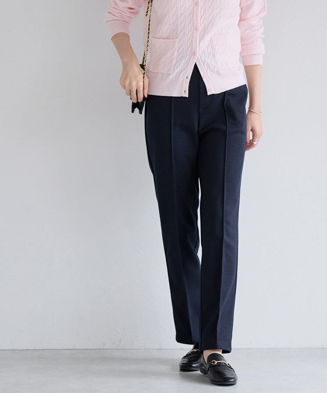 【ピエロ/Pierrot】のカット起毛ピンタックテーパードパンツ インテリア・キッズ・メンズ・レディースファッション・服の通販 founy(ファニー) 　ファッション　Fashion　レディースファッション　Fashion for Women　パンツ　Pants & Trousers　送料無料　Free Shipping　プチプライス・低価格　Affordable / Budget Price　167cm / ダークネイビー / M|ID: prp329100001119757 ipo3291000000034854534