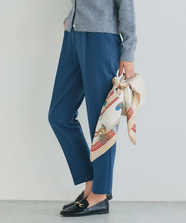 【ピエロ/Pierrot】の高見えすっきりテーパードパンツ 【12サイズ展開】 インテリア・キッズ・メンズ・レディースファッション・服の通販 founy(ファニー) 　ファッション　Fashion　レディースファッション　Fashion for Women　パンツ　Pants & Trousers　送料無料　Free Shipping　ジップ　Zip, Zipper　センター　Center, Center Line　フラット　Flat, Flat Shoes　プチプライス・低価格　Affordable / Budget Price　リアル　Real, Realistic　エレガント 上品　Elegant　160cm / インディゴブルー / M|ID: prp329100001119830 ipo3291000000034911625