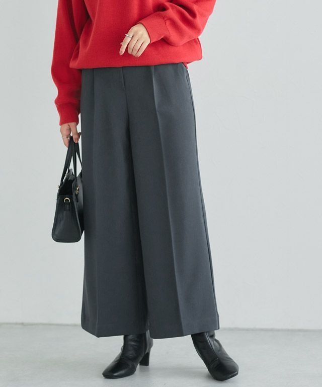 【ピエロ/Pierrot】の高見えワイドパンツ 【10サイズ展開】 インテリア・キッズ・メンズ・レディースファッション・服の通販 founy(ファニー) ファッション Fashion レディースファッション Fashion for Women パンツ Pants & Trousers 送料無料 Free Shipping ジップ Zip, Zipper センター Center, Center Line フラット Flat, Flat Shoes プチプライス・低価格 Affordable / Budget Price リアル Real, Realistic ワイド Wide, Wide Fit エレガント 上品 Elegant 162cm / ダークチャコール / M|ID: prp329100001119868 ipo3291000000034595921