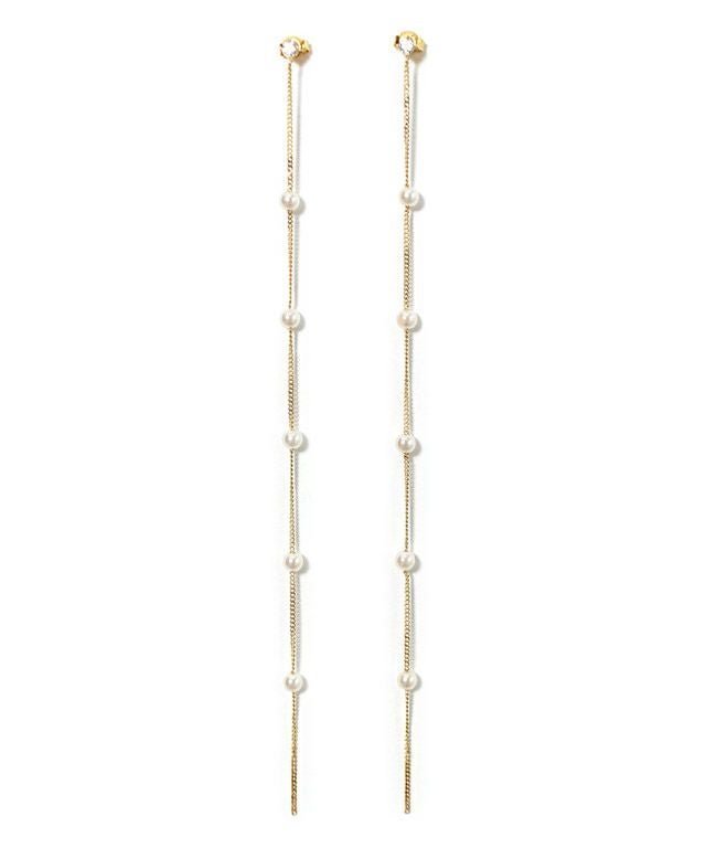 【ピエロ/Pierrot】のsilver925 パールチェーンロングピアス [Pierrot] 人気、トレンドファッション・服の通販 founy(ファニー) 　ファッション　Fashion　レディースファッション　Fashion for Women　アクセサリー　Fashion Accessories　シルバー　Silver, Metallic Silver　シンプル　Simple, Minimal　ストーン　Stone, Gem-Like　チェーン　Chain, Chain Strap　パール　Pearl, Pearl Accent　プチプライス・低価格　Affordable / Budget Price　ロング　Long, Long-Length　エレガント 上品　Elegant　 other-1|ID: prp329100001119922 ipo3291000000036069263