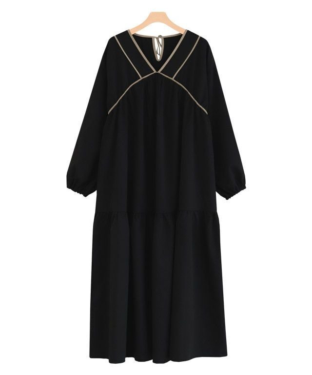 【ピエロ/Pierrot】の【アウトレットSALE!】パイピングティアードワンピース インテリア・キッズ・メンズ・レディースファッション・服の通販 founy(ファニー) https://founy.com/ ファッション Fashion レディースファッション WOMEN ワンピース Dress アウトレット Outlet バルーン Balloon パイピング Piping プチプライス・低価格 Affordable リボン Ribbon エレガント 上品 Elegant |ID: prp329100001119966 ipo3291000000024901671