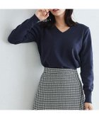 【ピエロ/Pierrot】の【FINAL SALE!特別価格】ネックが選べるプレミアムカシミヤタッチニット 167cm / ネイビー / Vネック / M|ID:prp329100001119970