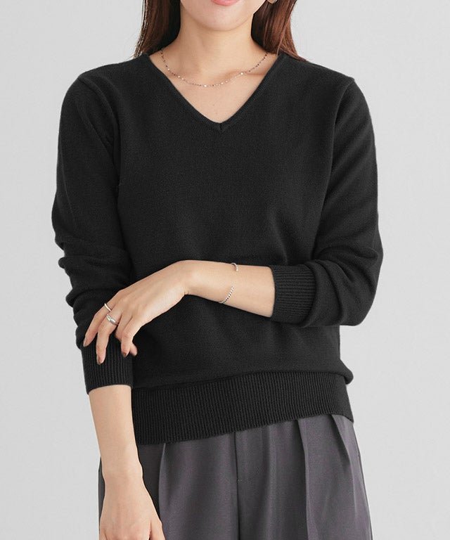 【ピエロ/Pierrot】のネックが選べるプレミアムカシミヤタッチニット 人気、トレンドファッション・服の通販 founy(ファニー) 　ファッション　Fashion　レディースファッション　Fashion for Women　トップス・カットソー　Cut & Sew Tops　ニット　Knit Tops & Sweaters　送料無料　Free Shipping　シンプル　Simple, Minimal　プチプライス・低価格　Affordable / Budget Price　ルーズ　Loose, Oversized　エレガント 上品　Elegant　 other-1|ID: prp329100001119970 ipo3291000000036068900