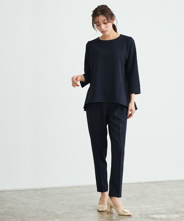 【ピエロ/Pierrot】のバックフレアセットアップ インテリア・キッズ・メンズ・レディースファッション・服の通販 founy(ファニー) 　ファッション　Fashion　レディースファッション　Fashion for Women　セットアップ　Matching Sets　バッグ　Bags　スーツ　Business Suits & Workwear　スーツセット・2点セット・レディーススーツ　Suit Sets / 2-Piece Suits / Office Suit Sets　送料無料　Free Shipping　おすすめ　Recommended / Our Picks　ジップ　Zip, Zipper　スーツ　Suit, Formalwear　フェミニン　Feminine, Girly　フラット　Flat, Flat Shoes　プチプライス・低価格　Affordable / Budget Price　リアル　Real, Realistic　ループ　Loop, Loop Knit　エレガント 上品　Elegant　167cm / ダークネイビー / M|ID: prp329100001177158 ipo3291000000034837106