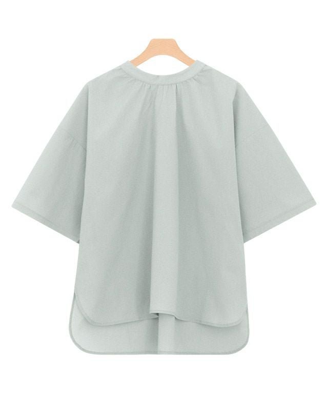 【ピエロ/Pierrot】の【アウトレットSALE!】バックリボンギャザーブラウス インテリア・キッズ・メンズ・レディースファッション・服の通販 founy(ファニー) 　ファッション　Fashion　レディースファッション　Fashion for Women　トップス・カットソー　Cut & Sew Tops　シャツ・ブラウス・オフィスカジュアル　Elegant Blouses & Button-Ups　アウトレット　Outlet / Clearance　ギャザー　Gathered, Ruffled　プチプライス・低価格　Affordable / Budget Price　リボン　Ribbon, Bow　アクア|ID: prp329100001294313 ipo3291000000036069471