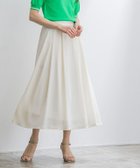 【ピエロ/Pierrot】の裏地付きシフォンフレアスカート オフホワイト|ID: prp329100001313160 ipo3291000000036275242