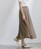 【ピエロ/Pierrot】の裏地付きシフォンフレアスカート モカ|ID: prp329100001313160 ipo3291000000036275247