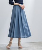 【ピエロ/Pierrot】の裏地付きシフォンフレアスカート ブルー|ID: prp329100001313160 ipo3291000000036275248