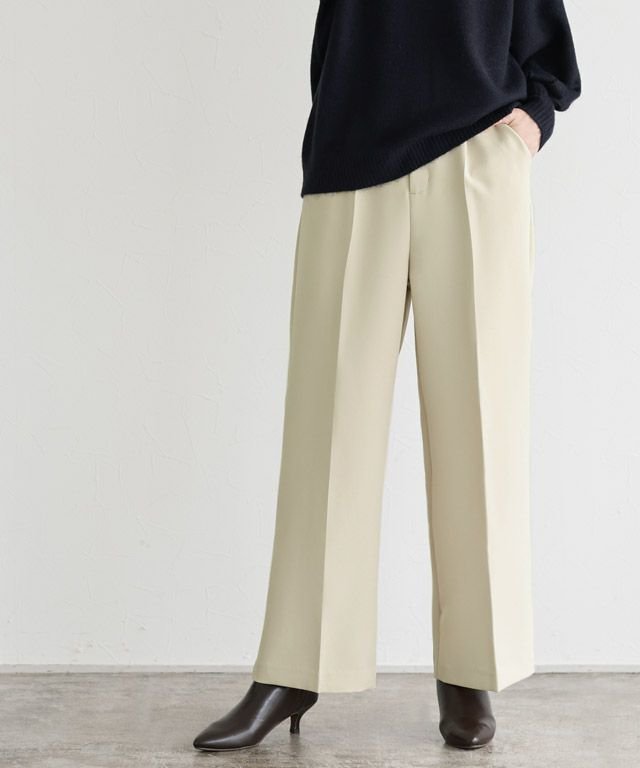 【ピエロ/Pierrot】のセンタープレスボックスパンツ インテリア・キッズ・メンズ・レディースファッション・服の通販 founy(ファニー) https://founy.com/ ファッション Fashion レディースファッション Fashion for Women パンツ Pants & Trousers ジョーゼット Georgette, Semi-Sheer Fabric ストレート Straight, Straight Cut センター Center, Center Line プチプライス・低価格 Affordable / Budget Price エレガント 上品 Elegant |ID: prp329100001377118 ipo3291000000034178901