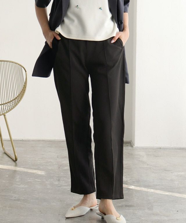 【ピエロ/Pierrot】の【アウトレットSALE!】ペアスキンピンタックパンツ インテリア・キッズ・メンズ・レディースファッション・服の通販 founy(ファニー) 　ファッション　Fashion　レディースファッション　Fashion for Women　パンツ　Pants & Trousers　アウトレット　Outlet / Clearance　フロント　Front, Front Design　プチプライス・低価格　Affordable / Budget Price　エレガント 上品　Elegant　157cm / ブラック / M|ID: prp329100001413466 ipo3291000000035996685