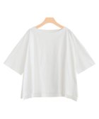 【ピエロ/Pierrot】のボートネックオーバーサイズTシャツ オフホワイト|ID:prp329100001452557