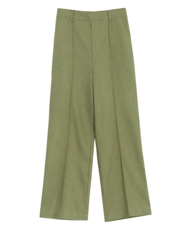 【ピエロ/Pierrot】の【アウトレットSALE!】麻混ピンタックボックスパンツ インテリア・キッズ・メンズ・レディースファッション・服の通販 founy(ファニー) 　ファッション　Fashion　レディースファッション　Fashion for Women　パンツ　Pants & Trousers　アウトレット　Outlet / Clearance　プチプライス・低価格　Affordable / Budget Price　ボックス　Boxy, Box Shape　リネン　Linen, Linen Fabric　エレガント 上品　Elegant　ライトカーキ|ID: prp329100001551883 ipo3291000000035996752