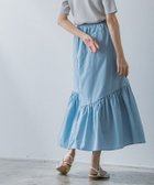 【ピエロ/Pierrot】の【アウトレットSALE!】ギャザー切り替えスカート ブルー|ID: prp329100001744686 ipo3291000000036274780