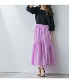 【ピエロ/Pierrot】の【アウトレットSALE!】ギャザー切り替えスカート ラベンダー|ID: prp329100001744686 ipo3291000000036274781