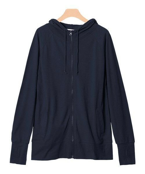 【ピエロ/Pierrot】の【アウトレットSALE!】2typeから選べるUVカットスラブパーカー インテリア・キッズ・メンズ・レディースファッション・服の通販 founy(ファニー) 　ファッション　Fashion　レディースファッション　Fashion for Women　トップス・カットソー　Cut & Sew Tops　レディースパーカー・カジュアルフーディー　Casual Hoodies & Sweatshirts　アウトレット　Outlet / Clearance　おすすめ　Recommended / Our Picks　プチプライス・低価格　Affordable / Budget Price　夏　Summer　春　Spring　秋　Autumn　軽量　Lightweight, Ultra Light　ネイビー|ID: prp329100001777203 ipo3291000000033729470