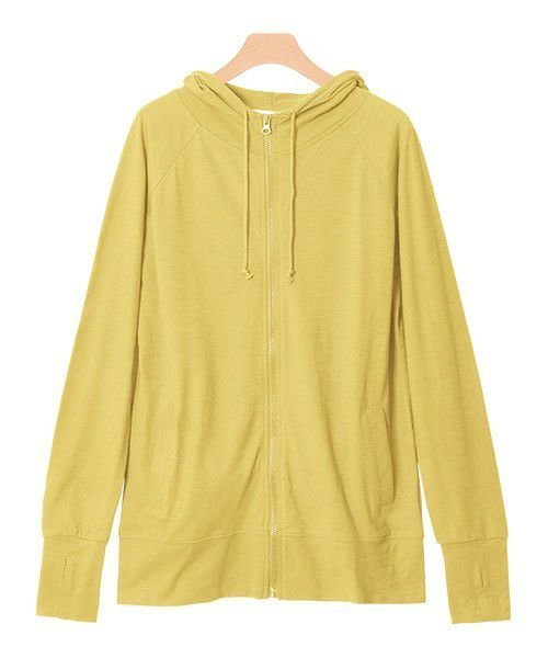 【ピエロ/Pierrot】の【アウトレットSALE!】2typeから選べるUVカットスラブパーカー インテリア・キッズ・メンズ・レディースファッション・服の通販 founy(ファニー) 　ファッション　Fashion　レディースファッション　Fashion for Women　トップス・カットソー　Cut & Sew Tops　レディースパーカー・カジュアルフーディー　Casual Hoodies & Sweatshirts　アウトレット　Outlet / Clearance　おすすめ　Recommended / Our Picks　プチプライス・低価格　Affordable / Budget Price　夏　Summer　春　Spring　秋　Autumn　軽量　Lightweight, Ultra Light　イエロー|ID: prp329100001777203 ipo3291000000033729476