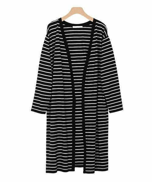 【ピエロ/Pierrot】の【アウトレットSALE!】UVカットスラブロングトッパーカーディガン [Pierrot] インテリア・キッズ・メンズ・レディースファッション・服の通販 founy(ファニー) 　ファッション　Fashion　レディースファッション　Fashion for Women　トップス・カットソー　Cut & Sew Tops　カーディガン・羽織り　Layered Style Cardigans　レディースパーカー・カジュアルフーディー　Casual Hoodies & Sweatshirts　アウトレット　Outlet / Clearance　フロント　Front, Front Design　プチプライス・低価格　Affordable / Budget Price　ロング　Long, Long-Length　ブラック×オフホワイト|ID: prp329100001782475 ipo3291000000035806345