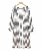 【ピエロ/Pierrot】の【アウトレットSALE!】UVカットスラブロングトッパーカーディガン [Pierrot] オフホワイト×ネイビー|ID: prp329100001782475 ipo3291000000035806347