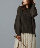 【ピエロ/Pierrot】の選べるふんわりウォッシャブルボリューム袖ニット 165cm / 杢ブラウン / ボートネック / M|ID: prp329100001831732 ipo3291000000034378557