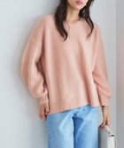 【ピエロ/Pierrot】の選べるふんわりウォッシャブルボリューム袖ニット 166cm / 杢ピンクオレンジ / Vネック / M|ID: prp329100001831732 ipo3291000000034378561