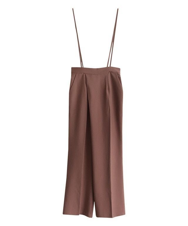 【ピエロ/Pierrot】のショルダー付きラップパンツ インテリア・キッズ・メンズ・レディースファッション・服の通販 founy(ファニー) 　ファッション　Fashion　レディースファッション　Fashion for Women　パンツ　Pants & Trousers　ショルダー　Shoulder, Shoulder Strap　プチプライス・低価格　Affordable / Budget Price　ラップ　Wrap, Wrap Design　エレガント 上品　Elegant　テラコッタ|ID: prp329100001999173 ipo3291000000035996958