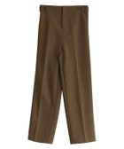 【ピエロ/Pierrot】のウールタッチサイドボタンパンツ キャメルブラウン|ID: prp329100001999178 ipo3291000000035996963