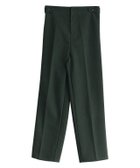 【ピエロ/Pierrot】のウールタッチサイドボタンパンツ ディープグリーン|ID: prp329100001999178 ipo3291000000035996965
