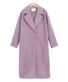 【ピエロ/Pierrot】のメルトンチェスターコート 人気、トレンドファッション・服の通販 founy(ファニー) ファッション Fashion レディースファッション Fashion for Women アウター Coat / Outerwear Collection コート・ロングコート・ピーコート Long Coats, Peacoats & More レディースジャケット・軽アウター Jackets チェスターコート・ロング丈アウター Chester Coats / Chesterfield Long Coats シンプル Simple, Minimal プチプライス・低価格 Affordable / Budget Price エレガント 上品 Elegant thumbnail ラベンダー|ID: prp329100002019645 ipo3291000000036070208