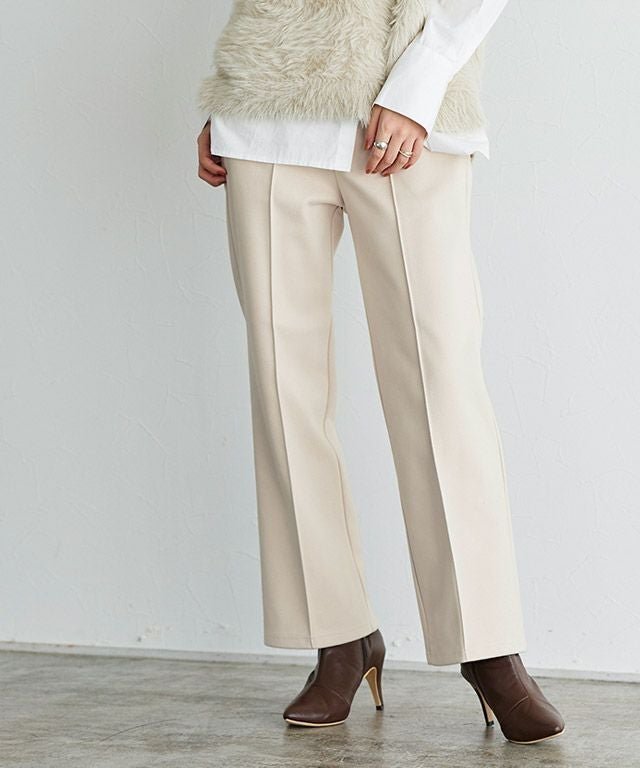 【ピエロ/Pierrot】のカット起毛ピンタックボックスパンツ インテリア・キッズ・メンズ・レディースファッション・服の通販 founy(ファニー) 　ファッション　Fashion　レディースファッション　Fashion for Women　パンツ　Pants & Trousers　プチプライス・低価格　Affordable / Budget Price　ボックス　Boxy, Box Shape　アイボリー|ID: prp329100002060897 ipo3291000000035997042
