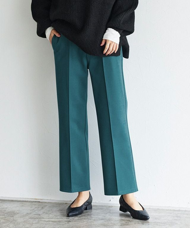 【ピエロ/Pierrot】のカット起毛ピンタックボックスパンツ インテリア・キッズ・メンズ・レディースファッション・服の通販 founy(ファニー) 　ファッション　Fashion　レディースファッション　Fashion for Women　パンツ　Pants & Trousers　プチプライス・低価格　Affordable / Budget Price　ボックス　Boxy, Box Shape　ブルーグリーン|ID: prp329100002060897 ipo3291000000035997047