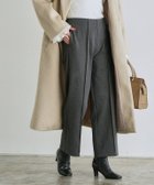 【ピエロ/Pierrot】のカット起毛ピンタックボックスパンツ 杢チャコール|ID: prp329100002060897 ipo3291000000035997050