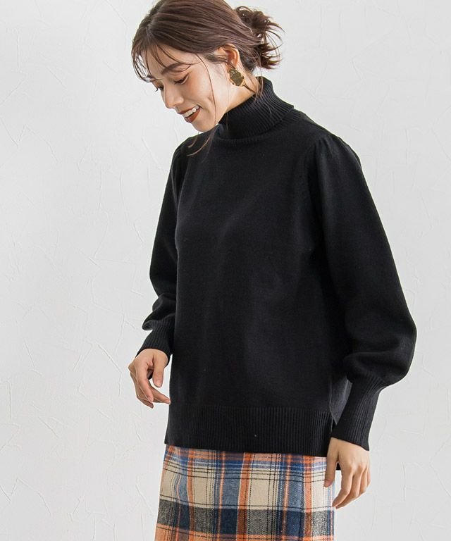 【ピエロ/Pierrot】のもっちりカシミヤタッチボリュームスリーブタートルニット インテリア・キッズ・メンズ・レディースファッション・服の通販 founy(ファニー) https://founy.com/ ファッション Fashion レディースファッション WOMEN トップス・カットソー Tops/Tshirt ニット Knit Tops ボリュームスリーブ / フリル袖 Volume Sleeve カシミヤ Cashmere ギャザー Gather スリット Slit プチプライス・低価格 Affordable |ID: prp329100002074047 ipo3291000000031216324