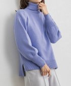 【ピエロ/Pierrot】のもっちりカシミヤタッチボリュームスリーブタートルニット ラベンダーブルー|ID: prp329100002074047 ipo3291000000031216339