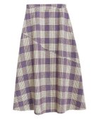 【ピエロ/Pierrot】の【アウトレットSALE!】ウール混チェック柄フレアスカート 人気、トレンドファッション・服の通販 founy(ファニー) ファッション Fashion レディースファッション Fashion for Women スカート Skirts Aライン・フレアスカート A-Line & Flared Skirts アウトレット Outlet / Clearance チェック Check, Plaid, Tartan フレア Flare, Flared プチプライス・低価格 Affordable / Budget Price thumbnail パープル|ID: prp329100002081807 ipo3291000000036070411