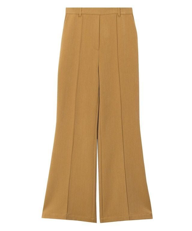 【ピエロ/Pierrot】のセミフレアパンツ インテリア・キッズ・メンズ・レディースファッション・服の通販 founy(ファニー) 　ファッション　Fashion　レディースファッション　Fashion for Women　パンツ　Pants & Trousers　トレンド　Trend, Trending Now　フロント　Front, Front Design　プチプライス・低価格　Affordable / Budget Price　オレンジベージュ|ID: prp329100002148156 ipo3291000000035997199