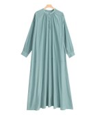 【ピエロ/Pierrot】の【アウトレットSALE!】バンドカラーフレアシャツワンピース ミントブルー|ID: prp329100002156449 ipo3291000000036275149