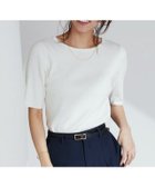【ピエロ/Pierrot】のシルクタッチウォッシャブル半袖リブニット 人気、トレンドファッション・服の通販 founy(ファニー) ファッション Fashion レディースファッション Fashion for Women トップス・カットソー Cut & Sew Tops ニット Knit Tops & Sweaters シルク Silk, 100% Silk デコルテ Décolleté, Neckline フィット Fit, Slim Fit プチプライス・低価格 Affordable / Budget Price リブニット Rib Knit, Ribbed Knit エレガント 上品 Elegant 半袖 Short Sleeve, Half Sleeve 吸水 Absorbent, Quick-Dry 定番 Standard, Basic Item thumbnail 167cm / オフホワイト / ボートネック / M|ID: prp329100002332782 ipo3291000000035346007
