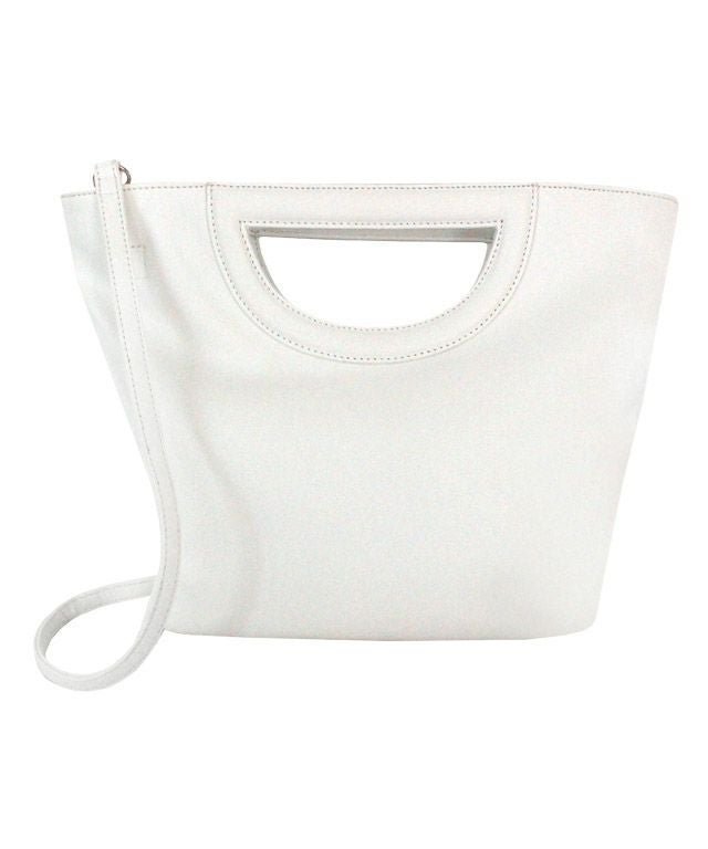 【ピエロ/Pierrot】の【アウトレットSALE!】ラウンドハンドルバッグ インテリア・キッズ・メンズ・レディースファッション・服の通販 founy(ファニー) 　ファッション　Fashion　レディースファッション　Fashion for Women　バッグ　Bags　アウトレット　Outlet / Clearance　ショルダー　Shoulder, Shoulder Strap　プチプライス・低価格　Affordable / Budget Price　ラウンド　Round, Round Neck　ホワイト|ID: prp329100002354987 ipo3291000000036067204