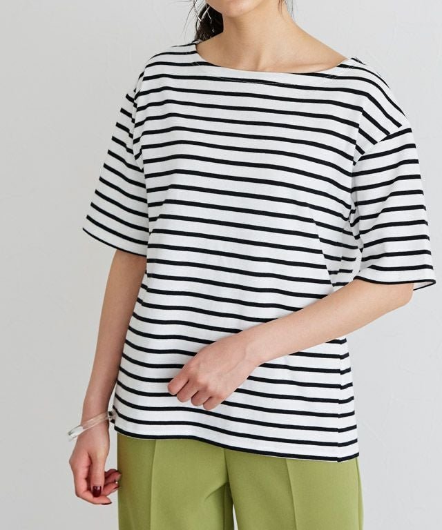 【ピエロ/Pierrot】のカラーボーダーTシャツ 人気、トレンドファッション・服の通販 founy(ファニー) 　ファッション　Fashion　レディースファッション　Fashion for Women　トップス・カットソー　Cut & Sew Tops　シャツ・ブラウス・オフィスカジュアル　Elegant Blouses & Button-Ups　ロングTシャツ・Tシャツ　Longline T-Shirts & Tees　トレンド　Trend, Trending Now　プチプライス・低価格　Affordable / Budget Price　ボーダー　Border, Stripe　エレガント 上品　Elegant　吸水　Absorbent, Quick-Dry　 other-1|ID: prp329100002361234 ipo3291000000036067232
