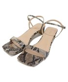 【ピエロ/Pierrot】の【アウトレットSALE!】スクエアトゥアンクルストラップサンダル 人気、トレンドファッション・服の通販 founy(ファニー) ファッション Fashion レディースファッション Fashion for Women アウトレット Outlet / Clearance シューズ Shoes, Footwear シンプル Simple, Minimal プチプライス・低価格 Affordable / Budget Price thumbnail パイソン|ID: prp329100002361240 ipo3291000000036067268