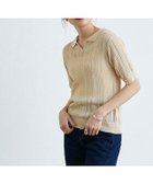 【ピエロ/Pierrot】のリネンタッチポロニット 人気、トレンドファッション・服の通販 founy(ファニー) ファッション Fashion レディースファッション Fashion for Women トップス・カットソー Cut & Sew Tops ニット Knit Tops & Sweaters コンパクト Compact, Small Size プチプライス・低価格 Affordable / Budget Price 夏 Summer 透かし Cut-Out, Lacework thumbnail 165cm / ライトベージュ / M|ID: prp329100002399294 ipo3291000000032089202