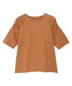 【ピエロ/Pierrot】の汗ジミ防止シャーリングデザインTシャツ オレンジ|ID:prp329100002423058
