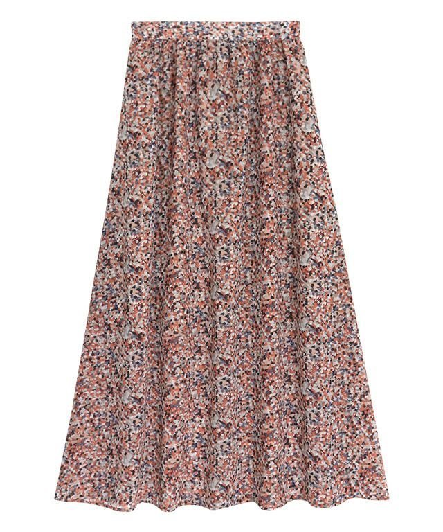 【ピエロ/Pierrot】の【アウトレットSALE!】ペイント柄ナロースカート インテリア・キッズ・メンズ・レディースファッション・服の通販 founy(ファニー) 　ファッション　Fashion　レディースファッション　Fashion for Women　スカート　Skirts　アウトレット　Outlet / Clearance　フェミニン　Feminine, Girly　プチプライス・低価格　Affordable / Budget Price　リラックス　Relax, Relaxed Fit　オレンジ|ID: prp329100002433205 ipo3291000000036067530