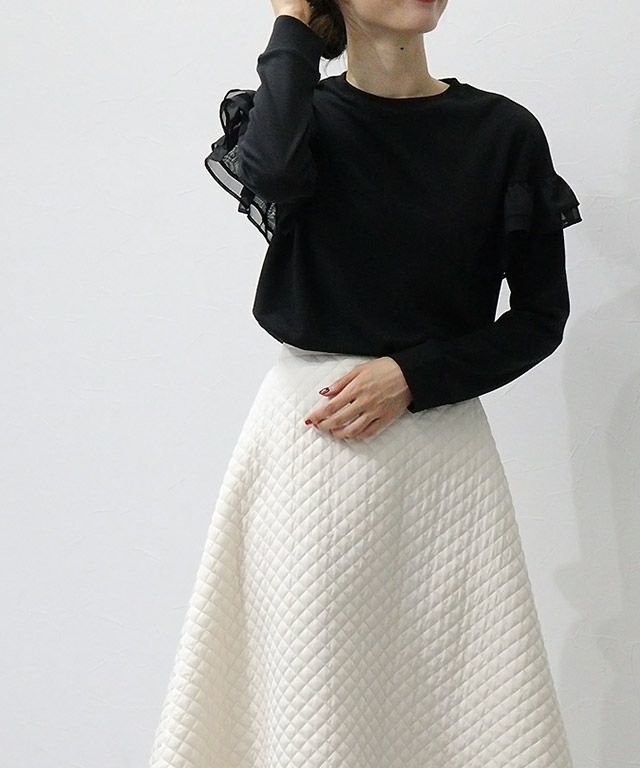 【ピエロ/Pierrot】のポンチフレアドッキングプルオーバー 人気、トレンドファッション・服の通販 founy(ファニー) 　ファッション　Fashion　レディースファッション　WOMEN　トップス・カットソー　Tops/Tshirt　プルオーバー　Pullover　シフォン　Chiffon　フェミニン　Feminine　フリル　Frills　プチプライス・低価格　Affordable　 other-1|ID: prp329100002610034 ipo3291000000031186455